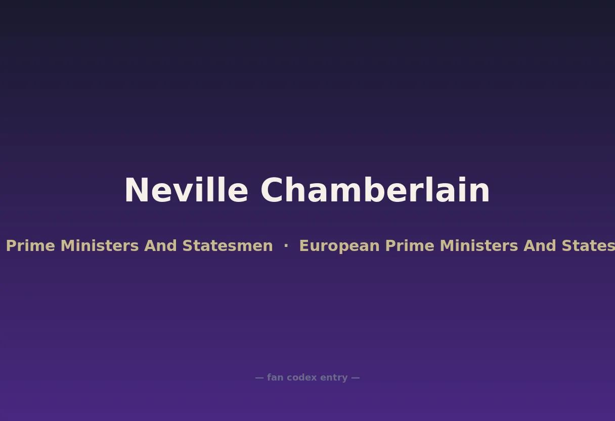 Neville Chamberlain