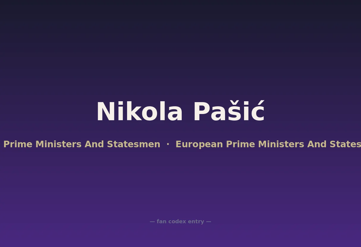 Nikola Pašić