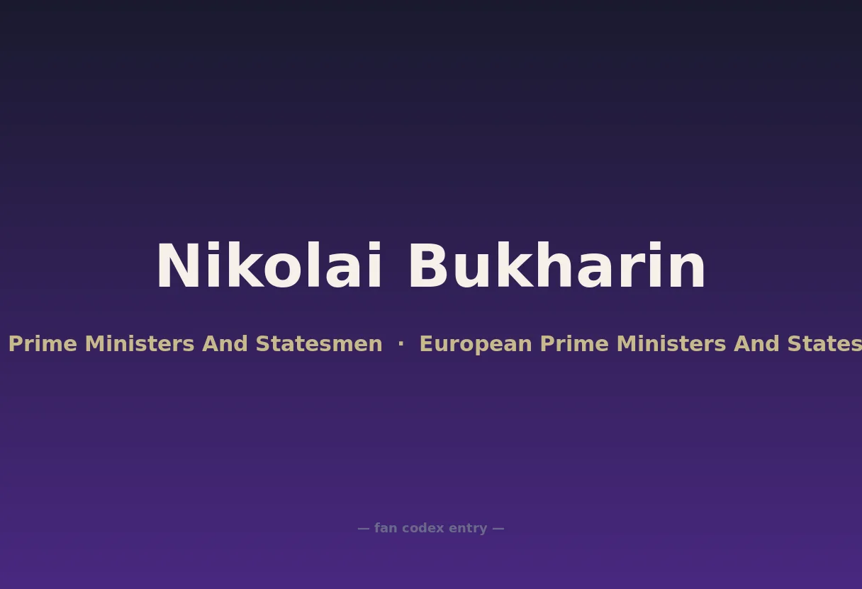 Nikolai Bukharin