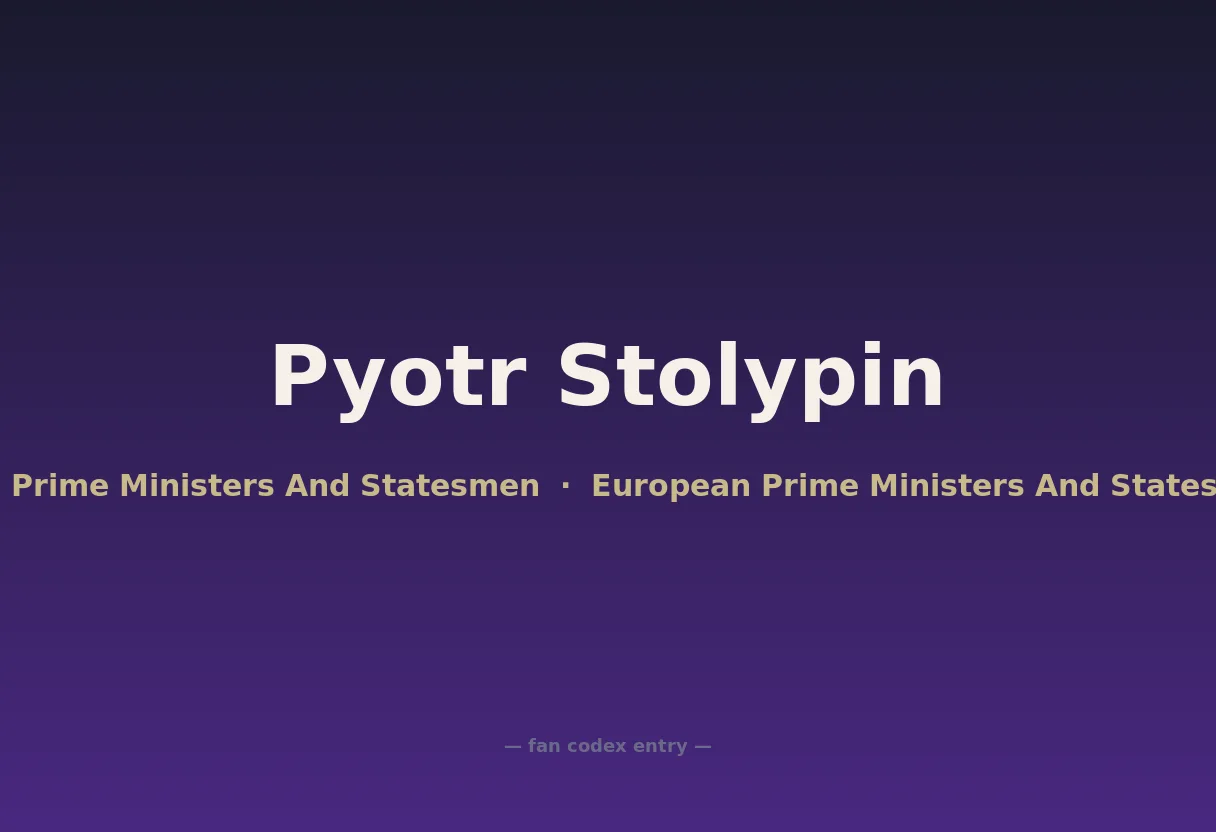 Pyotr Stolypin